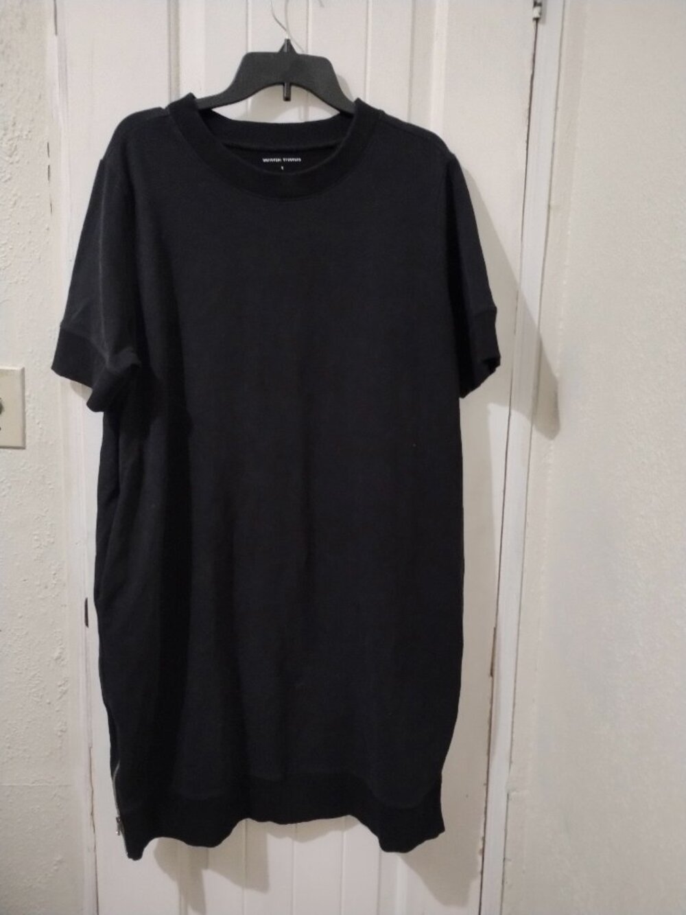 Universal Standard Black Sweatshirt Dress S (Oversize 14-16) Casual Travel Fall